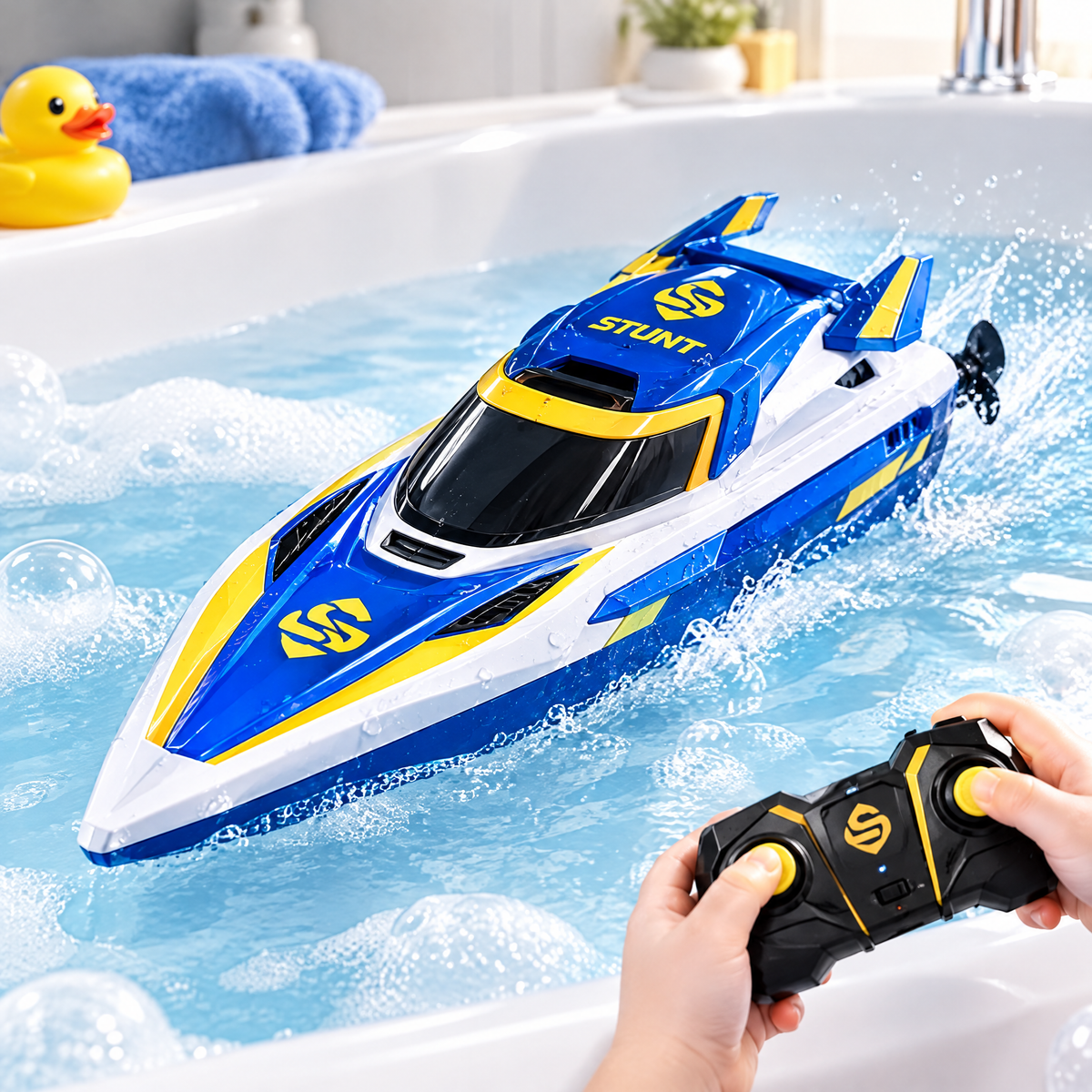 LUNIPLIAY Remote Control Racing Speed Boat