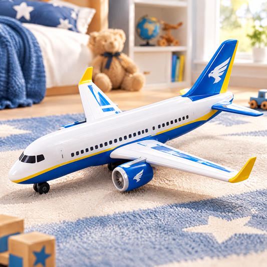 LUNIPLIAY Sky Explorer Passenger Plane Toy