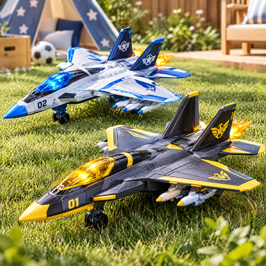 LUNIPLIAY Dual Fighter Jet Adventure Toy Set