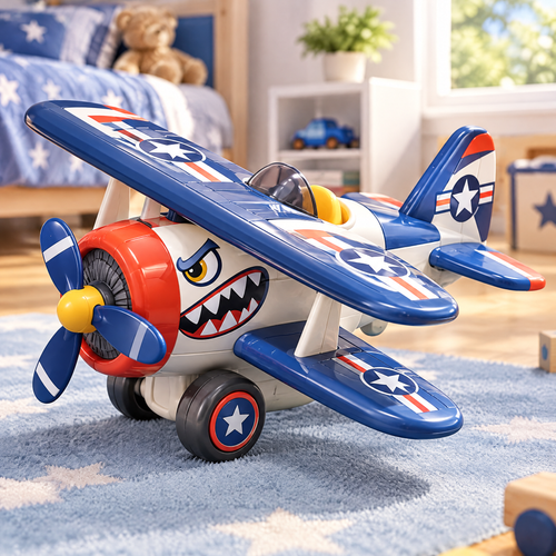 LUNIPLIAY Sky Warrior Propeller Plane Toy