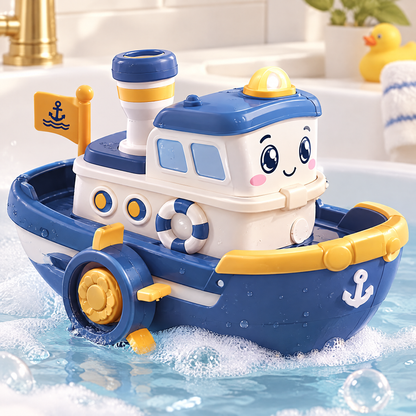 LUNIPLIAY Little Tugboat Bath Toy