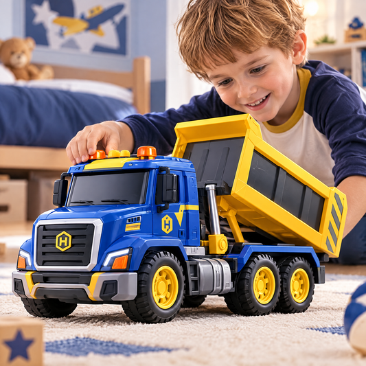 LUNIPLIAY Construction Dump Truck – Kids Toy Truck for Building Adventures