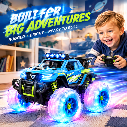 LUNIPLIAY RC Monster Truck – Kids Remote Control Off-Road Car