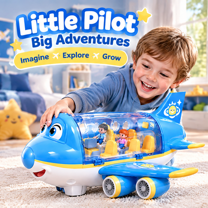 LUNIPLIAY Clear Cabin Adventure Plane Toy