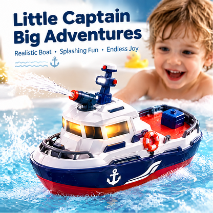 LUNIPLIAY Little Captain Water Spray RC Boat