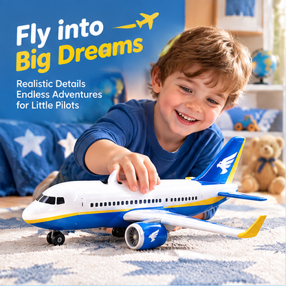 LUNIPLIAY Sky Explorer Passenger Plane Toy
