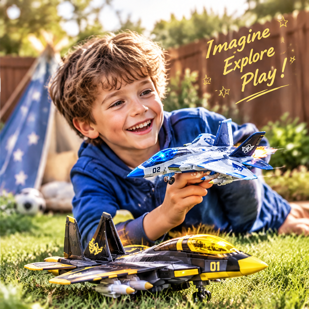 LUNIPLIAY Dual Fighter Jet Adventure Toy Set