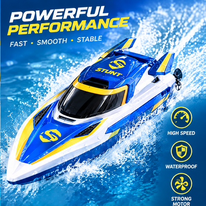 LUNIPLIAY Remote Control Racing Speed Boat