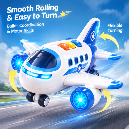 LUNIPLIAY Light Up Airplane Toy
