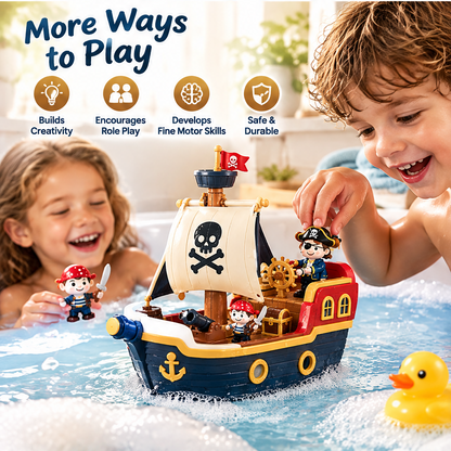 LUNIPLIAY Pirate Ship Bath Toy