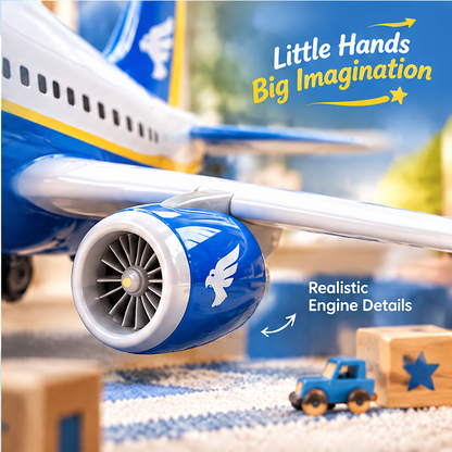 LUNIPLIAY Sky Explorer Passenger Plane Toy
