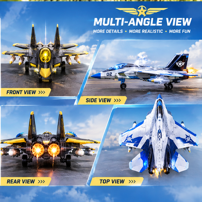 LUNIPLIAY Dual Fighter Jet Adventure Toy Set